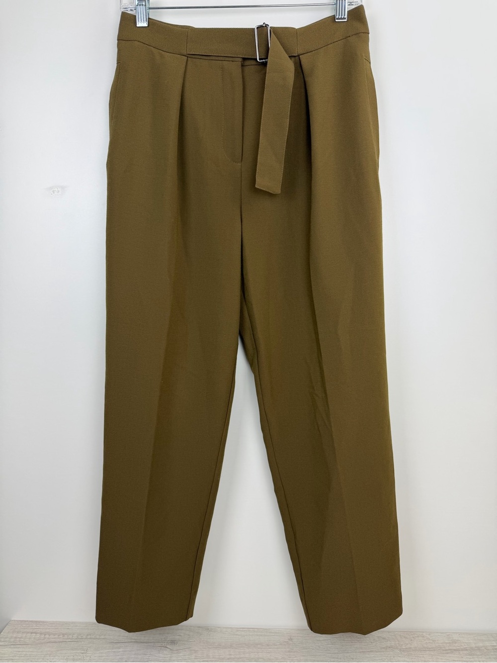 Topshop Belted Tapered Trousers Size US 6 / UK 10 - Picture 2 of 10